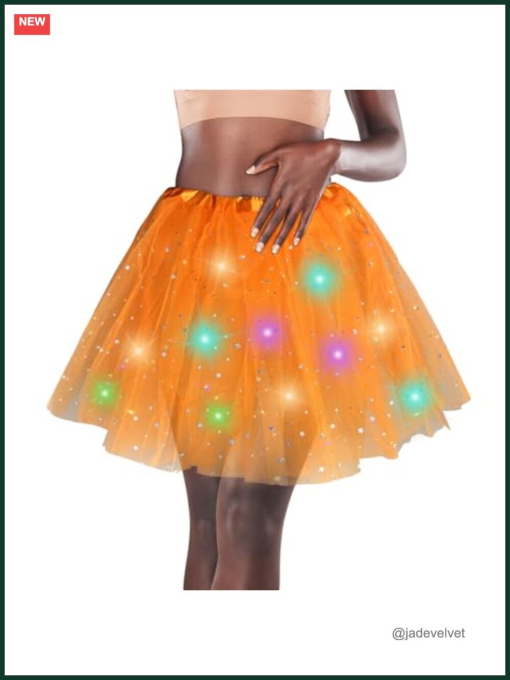 Women's LED Tutu Skirt Sparkle Tulle Layered Ballet Halloween Costume